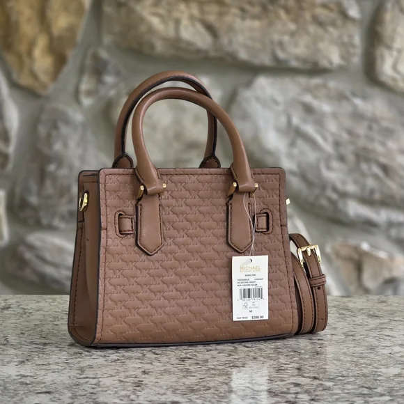 Michael Kors Hamilton Extra Small Brown Crossbody - Picture 3 of 9